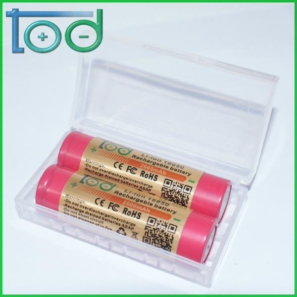 factory Outlet TOD 2600mAh 3.7v Li-ion 18650 Rechargeable Batteries 3