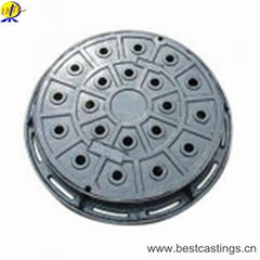 En124 B125 Round Cast Iron Manhole Cover