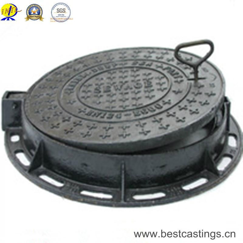 En124 B125 Round Cast Iron Manhole Cover 2