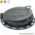 En124 B125 Round Cast Iron Manhole Cover 2