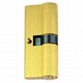 Anti drill solid security brass door cylinder  4