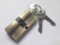 Anti drill solid security brass door cylinder 