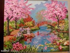 wholesale painting by number kits Christmas gift handmade oil painting