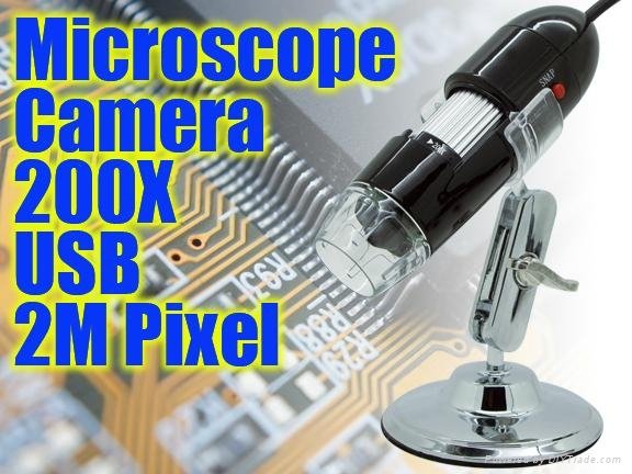 usb digital microscope camera 200X 2M Pixel