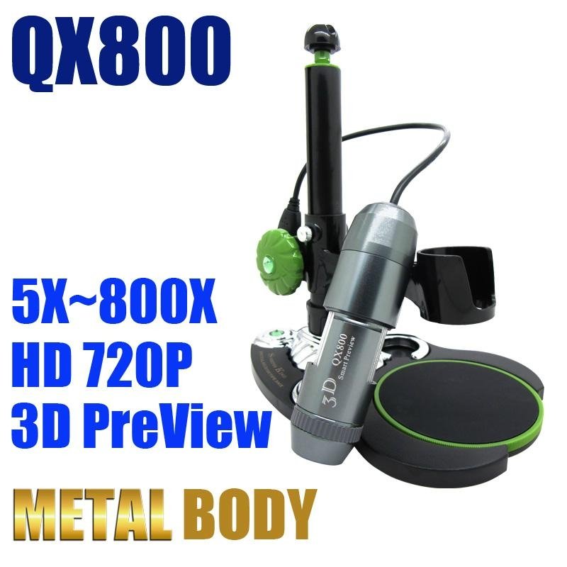 usb digital microscope 800X HD 720P 3D preview