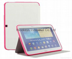 Candy color  Leather case for Samsung Tab T520