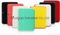 Candy color  Leather case for Samsung Tab T520 5