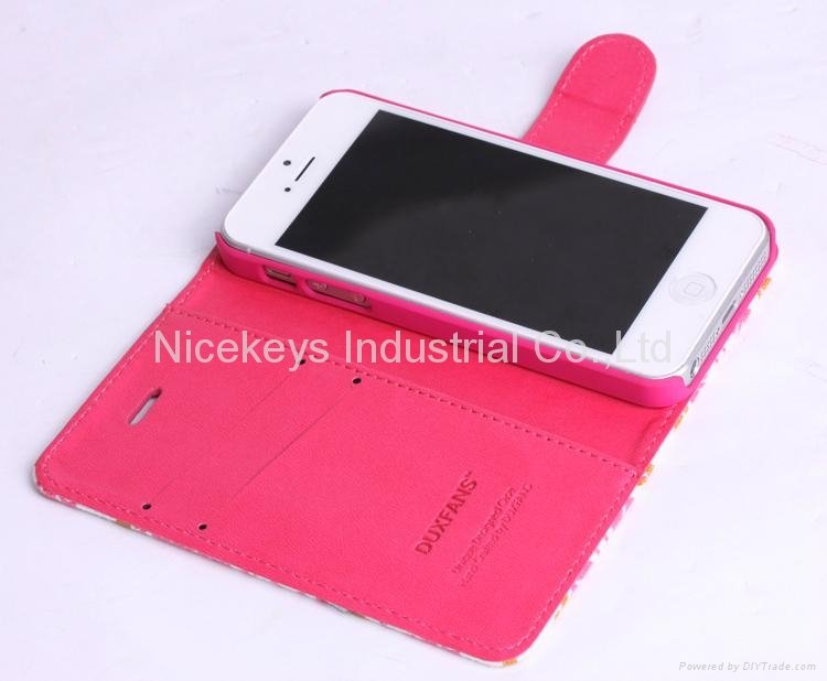 Special flax canvas cover case for iphone5/5s 3