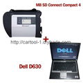 FreeShip Best quality MB SD Connect Compact 4  Star Diagnosis MB Star C4 D630 