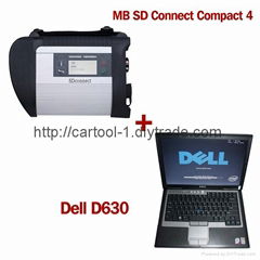 FreeShip Best quality MB SD Connect Compact 4  Star Diagnosis MB Star C4 D630