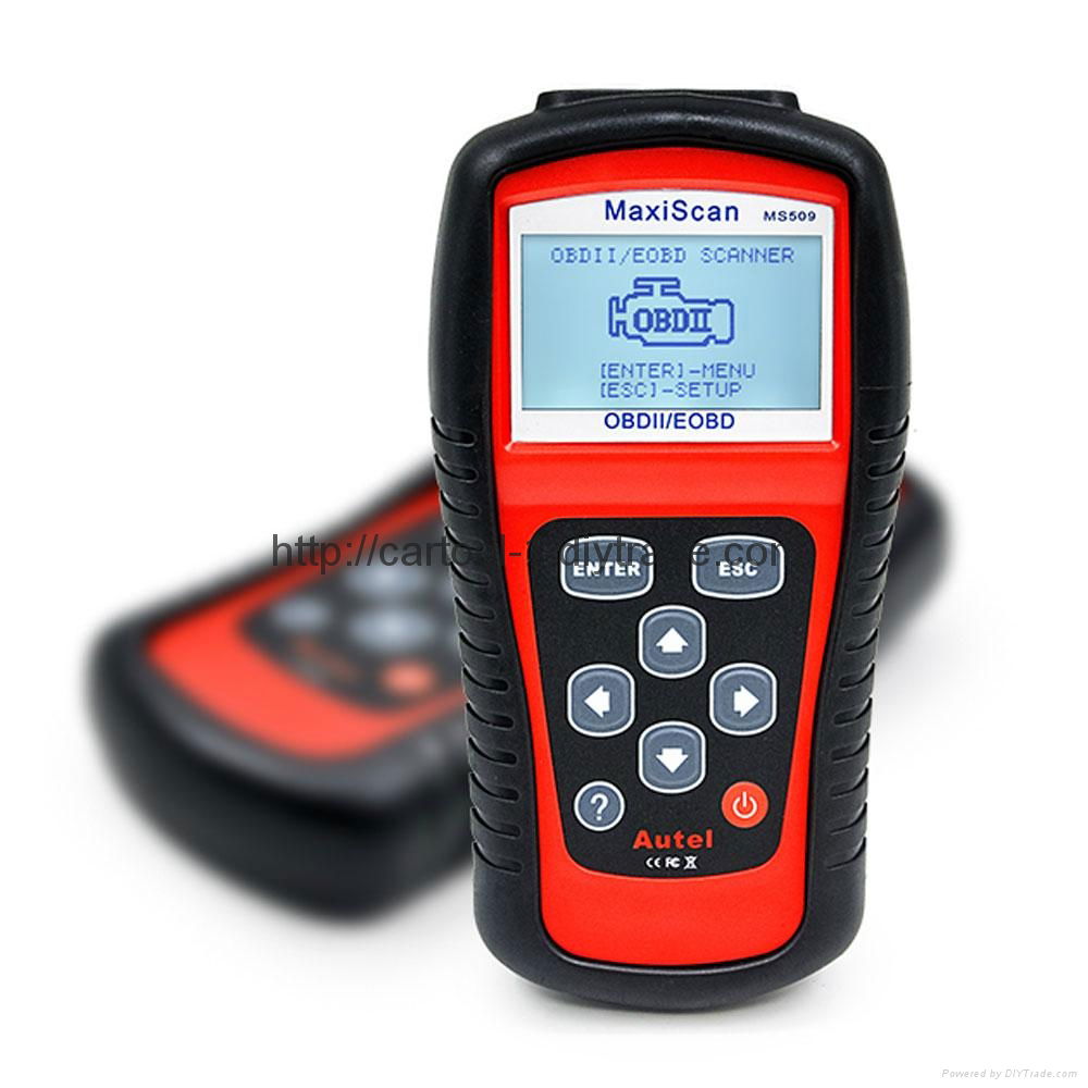 FreeShipAUTEL Maxiscan MS509 OBDII EOBD CODE READER MS 509 auto scanner  2