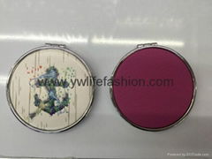 Color Block PU Pocket Mirror LFM2206