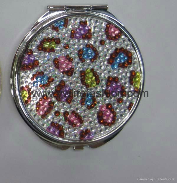 Colorful Leopard Stone Pattern Pocket Mirror LFM1707