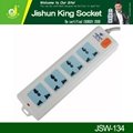 2500w multi elelctric extension 2.1a usb double uk wall socket 3