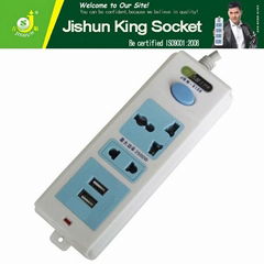 Universal outlet dual usb ports 220v electrical double socket