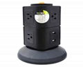 110V 5 outlet with 2 usb multi-function electrical adapter for Mexico