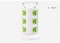 Australia saa power socket,9 outlets germany luminous type electrical socket 4