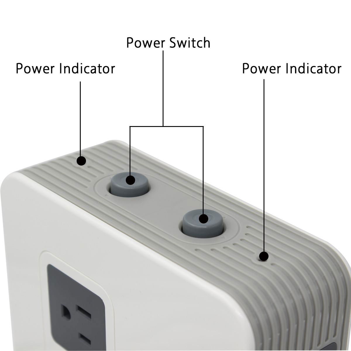 UL Approved AWG14 US 10 Electrical Outlets Vertical Power Socket 4