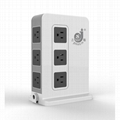 UL Approved AWG14 US 10 Electrical Outlets Vertical Power Socket