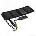 High Efficient 7W Solar Panel Foldable Solar Mobile Charger for iPhone Samsung