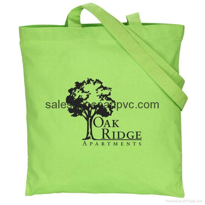 Colored Cotton Fabric Tote