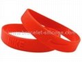 Embossed Silicone Wristbands & Silicone