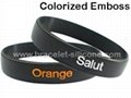 Embossed Printed Silicone Wristbands & Silicone Bracelets - STARLING