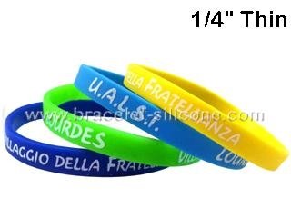 Thin Silicone Wristbands & Silicone Bracelets - STARLING