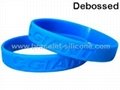 Debossed Silicone Wristbands&Silicone Bracelets - STARLING