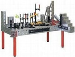 3D modular welding table system