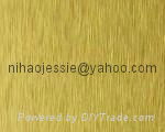 Golden brushed aluminum coil  for Decoration