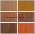 wooden finish color coated aluminum