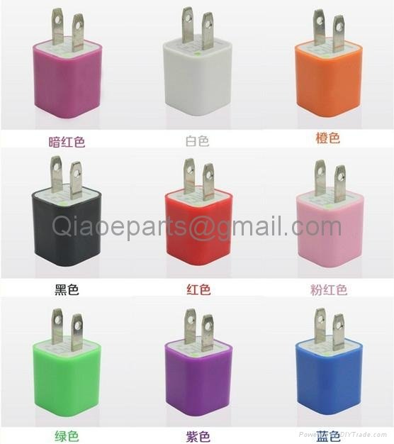 Cheap Top Quality iPod iPhone USA/EU/UK USB Wall Charger Power Adapter  5V 1A