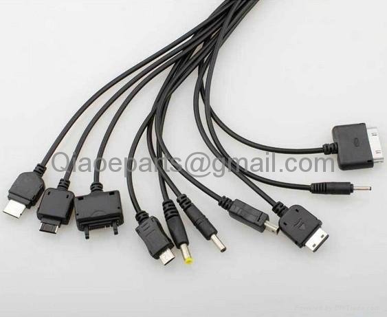Portable 10 in 1 USB charge cable charger for Multiple Universal Cell Phone 3