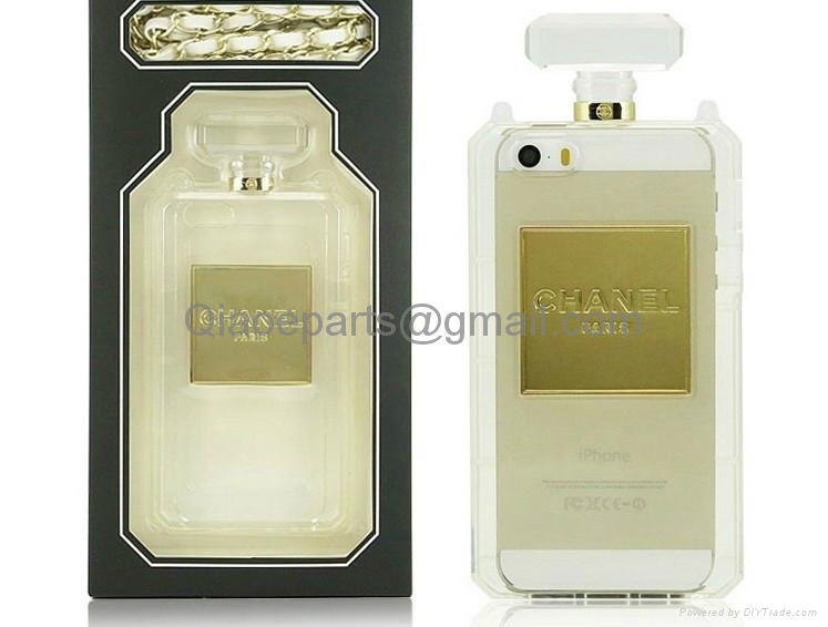 Channel No 5 3d Perfume Bottle Case With Chain For Iphone 5s 5g 4s 4g I9500 China Trading Company Mobile Phone Decorations Arts Crafts