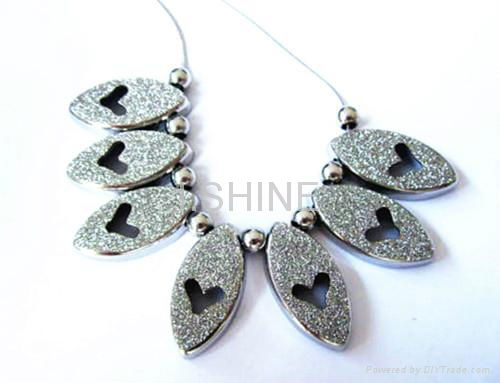 stainless steel set(necklace with earring) 2