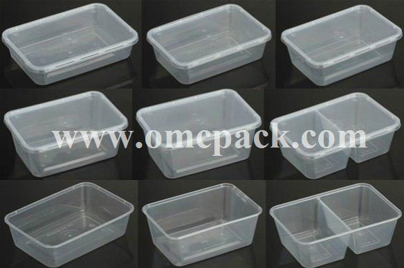  rectangular pp food container