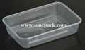 pp rectangular takeaway food container