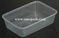 pp rectangular disposable food container