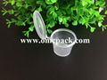 30ml pp sauce container with hinged lid