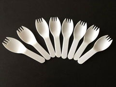 Mini plastic spork