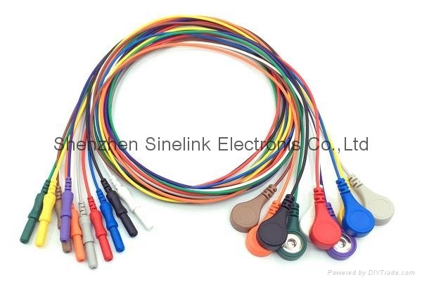 Snap Electrode Leadwires(DIN42802 Conn.) 1