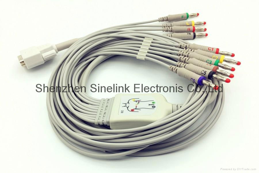 Nihon Kohden® One Piece EKG Cable With 10 Leadwires