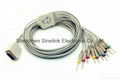 Shanghai Kohden One Piece EKG Cable with 10 Leadwires，IEC 1