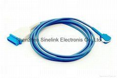 GE/Ohmeda SpO2 sensor extension cable,Rectangle 11P to 8P Socket