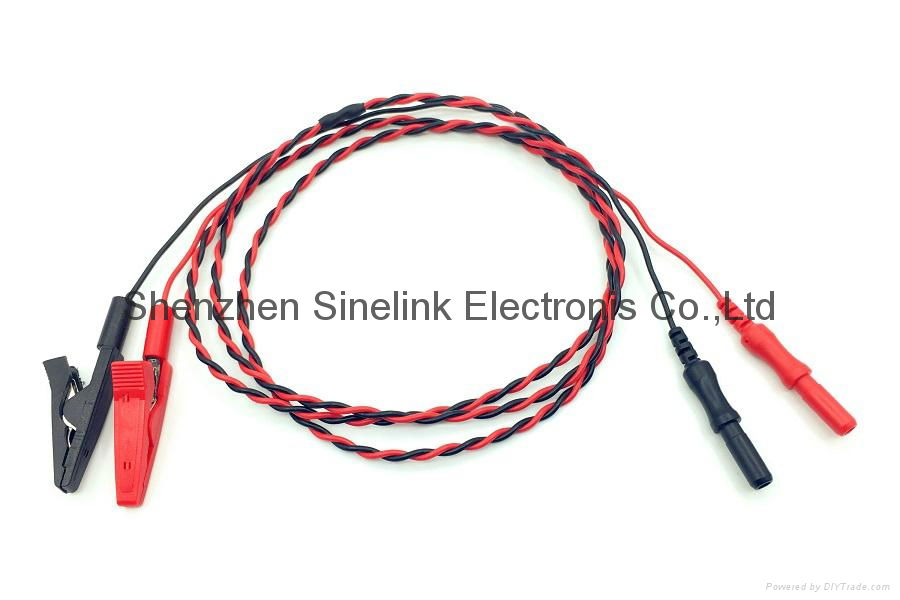 Twisted leadwires of Alligator Clip Electrode for EEG/EMG