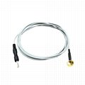 Reusable Safety Pin Gold Cup Electrode Cable for EEG EMG 5