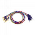 10colors/set, Φ2.0Pin, 1.5 Din Gold cup