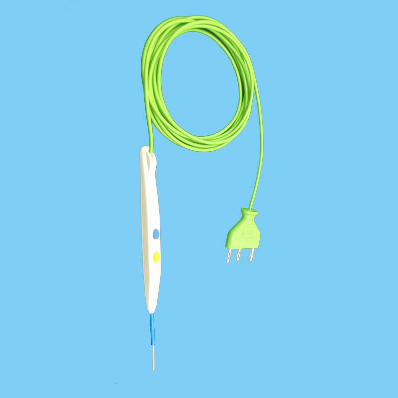 Disposable electrosurgical hand switch tensible ESU pencil