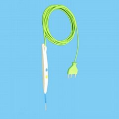 Disposable electrosurgical hand switch tensible ESU pencil